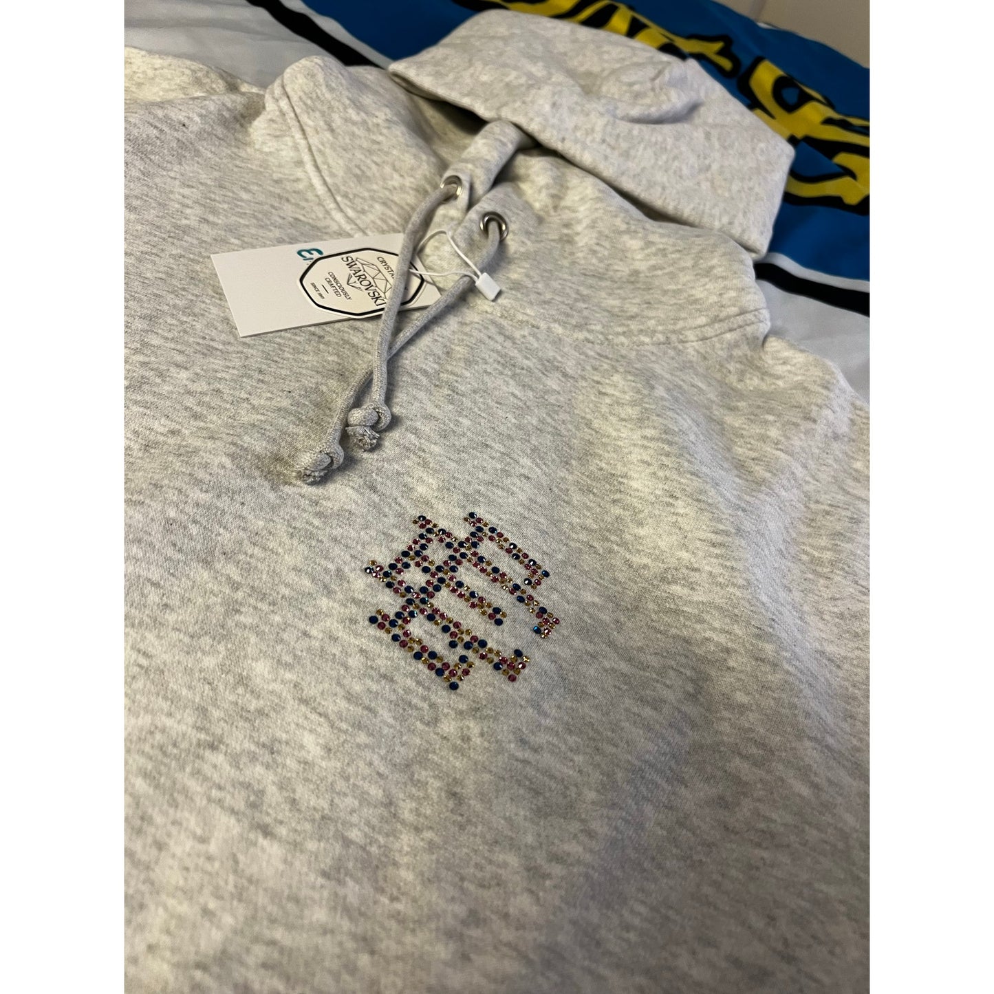 Eric Emanuel EE Swarovski Hoodie Grey