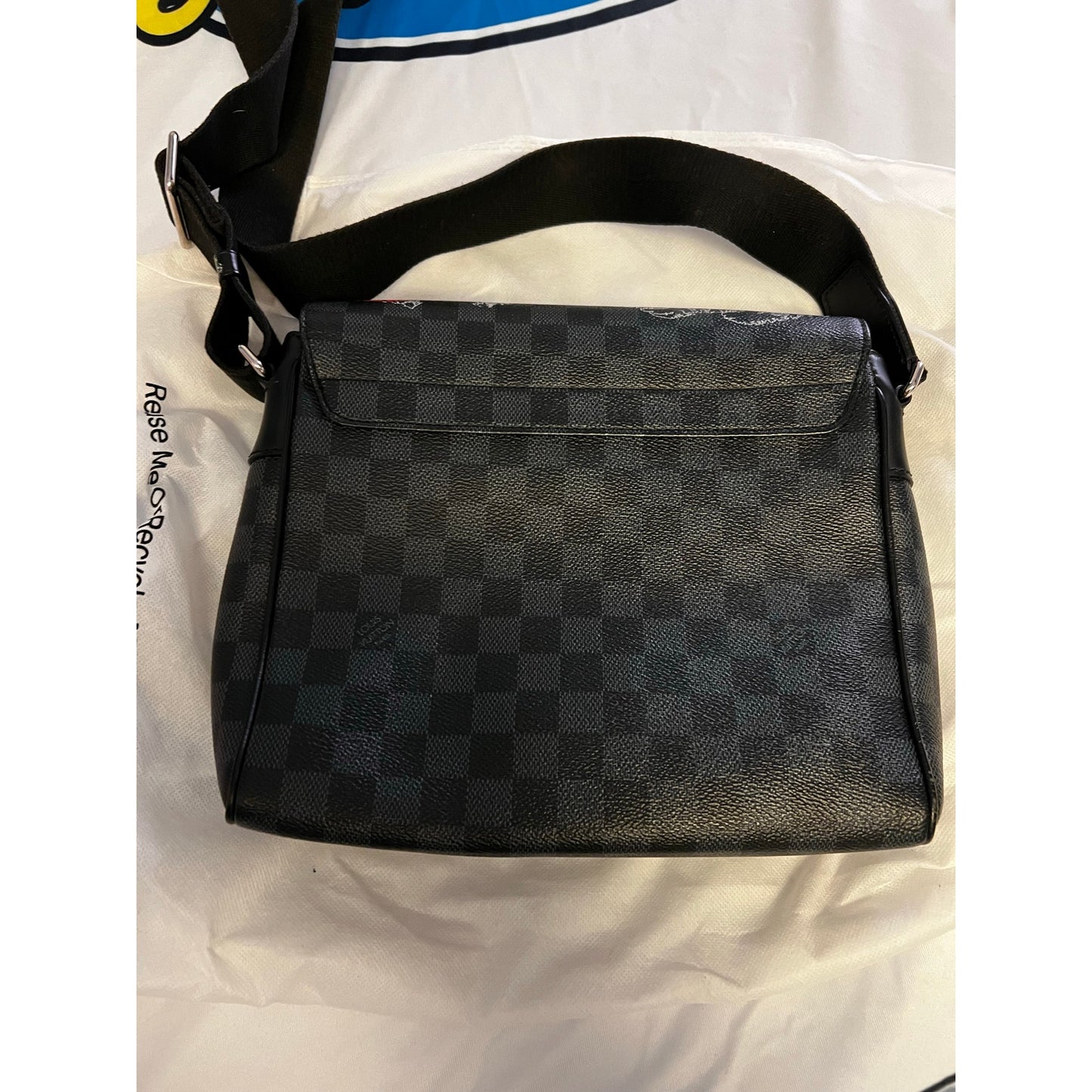 Louis Vuitton District NM Messenger Bag Limited Edition Renaissance Map Damier Graphite PM
