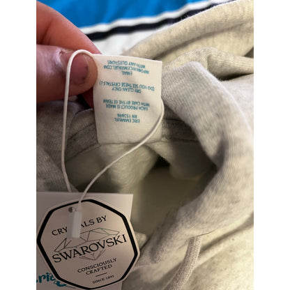 Eric Emanuel EE Swarovski Hoodie Grey