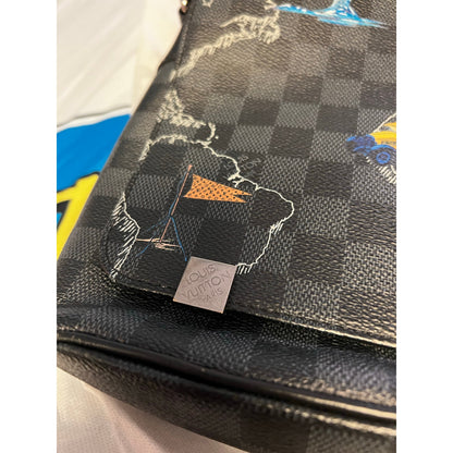 Louis Vuitton District NM Messenger Bag Limited Edition Renaissance Map Damier Graphite PM